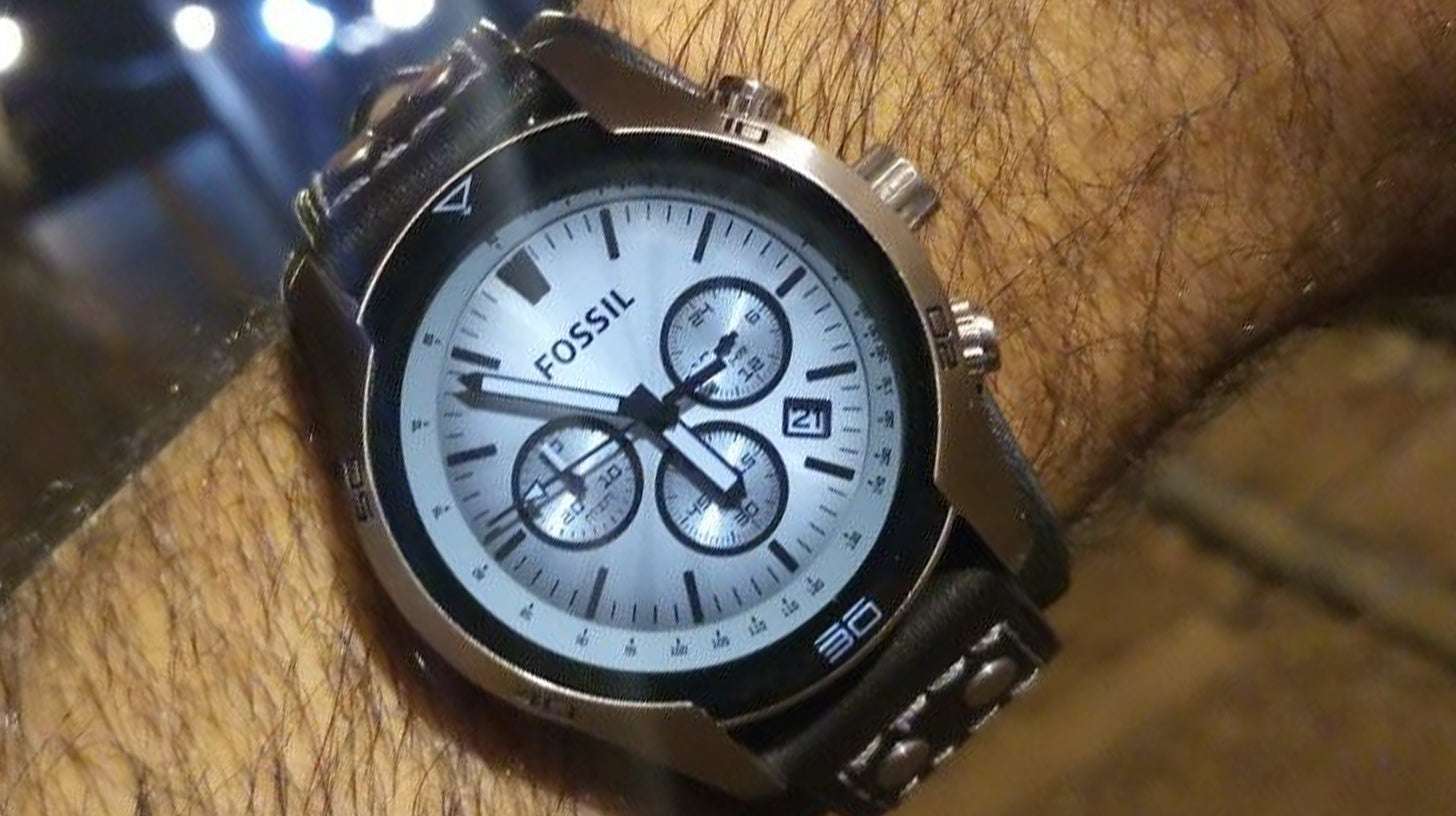 Fossil Coachman Chronograph Black Leather CH2564 Men’s Watch