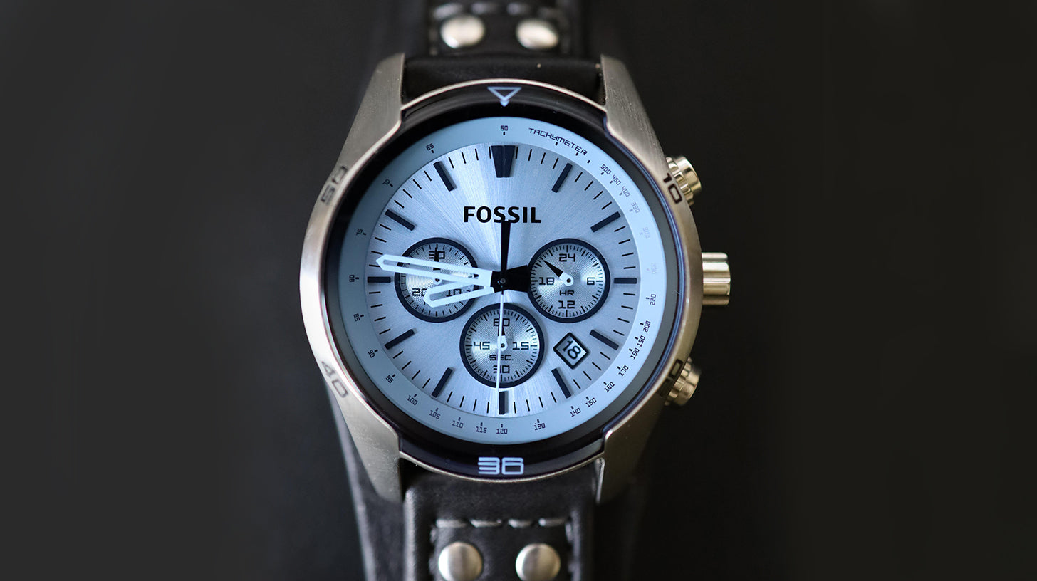 Fossil Coachman Chronograph Black Leather CH2564 Men’s Watch