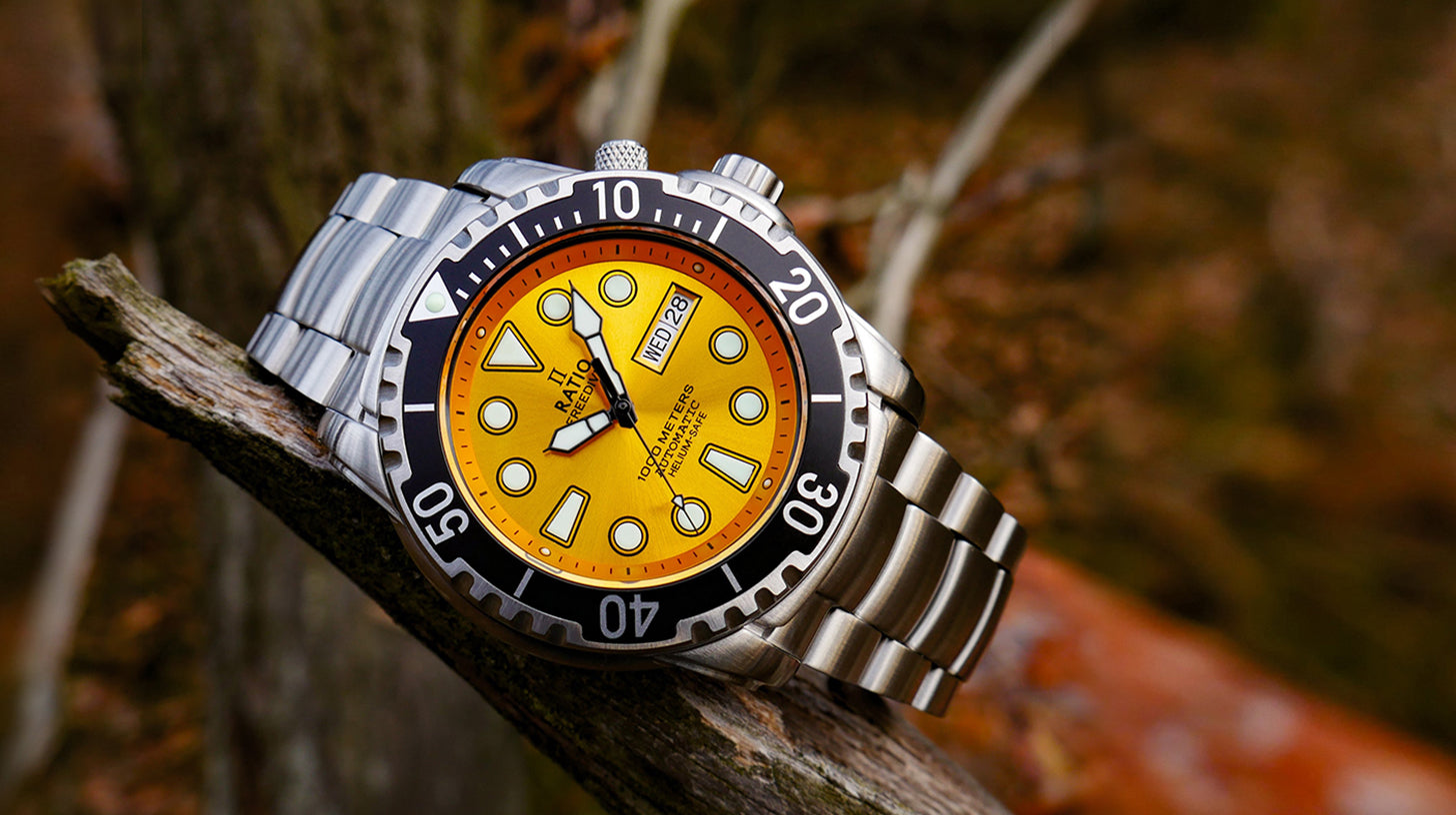 Ratio Free Diver Helium-Safe Automatic Men’s Watch
