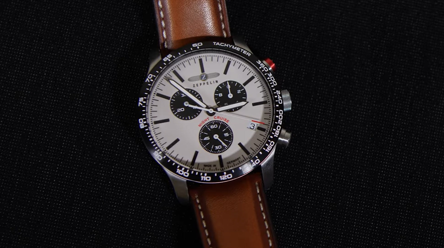 Zeppelin Night Cruise Chronograph Quartz 7296-1 72961 100M Men’s Watch