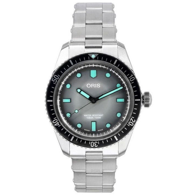 Oris Divers Sixty Five Heritage Stainless Steel Grey Dial Automatic 01 733 7707 4053-07 8 20 18 100M Men's Watch