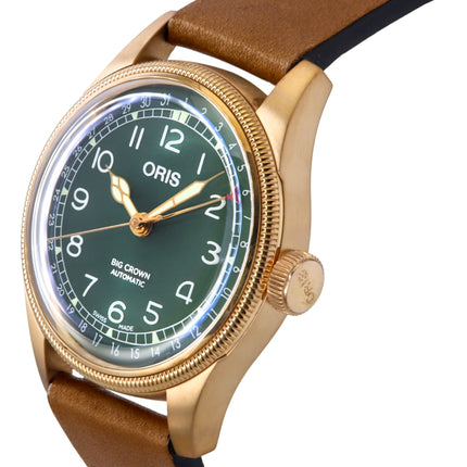 Oris Big Crown Pointer Date 80th Anniversary Edition Green Dial Automatic 01-754-7741-3167-07-5-20-58BR Men's Watch