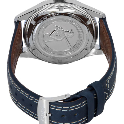 Oris Hank Aaron Limited Edition Leather Strap White Dial Automatic 01-754-7785-4081-Set Unisex Watch With Gift Set