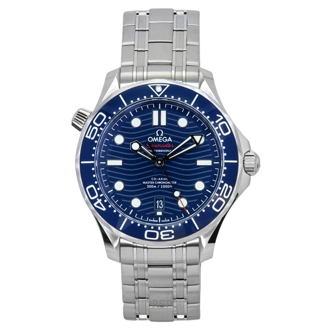 Omega Seamaster Stainless Steel Blue Dial Automatic Diver's 210.30.42.20.03.001 300M Men's Watch