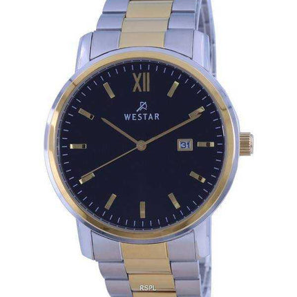 Westar Black Two Tone Stainless Steel Quartz 50245 CBN 103 Men's Watch