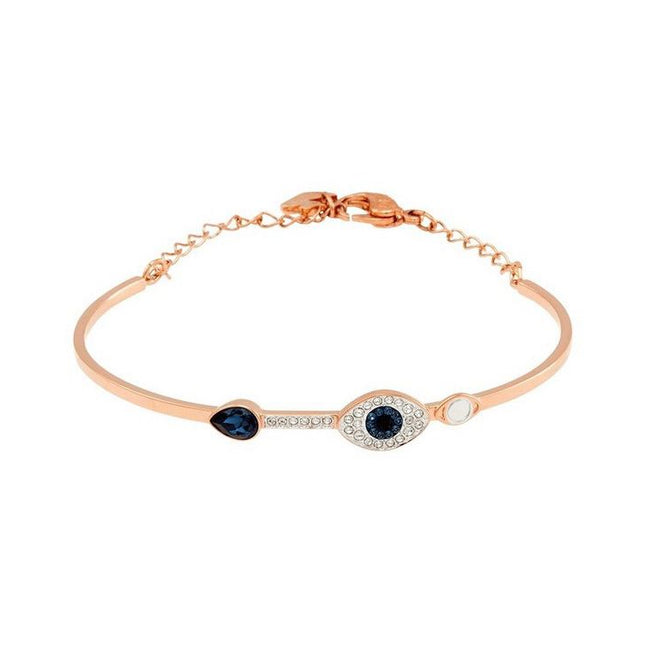 Swarovski Symbolica Blue Evil Eye Mixed Metal Finish Bangle 5171991 For Women