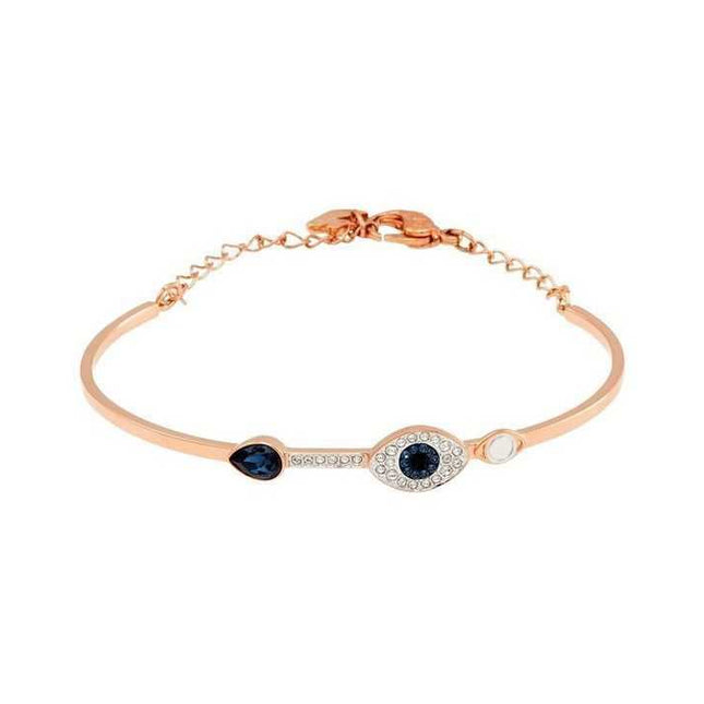 Swarovski Symbolica Blue Evil Eye Mixed Metal Finish Bangle 5171991 For Women