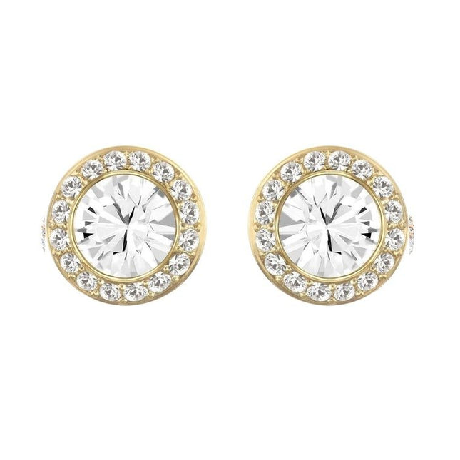 Swarovski Angelic Stud Pierced Gold-Tone Earrings 5505470 For Women