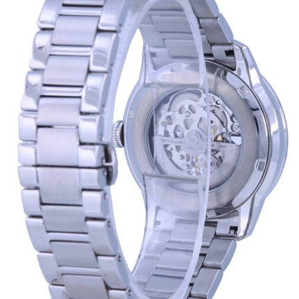 Refurbished Bulova Classic Skeleton Black Dial Stainless Steel Automatic 96A208 Men's Watch