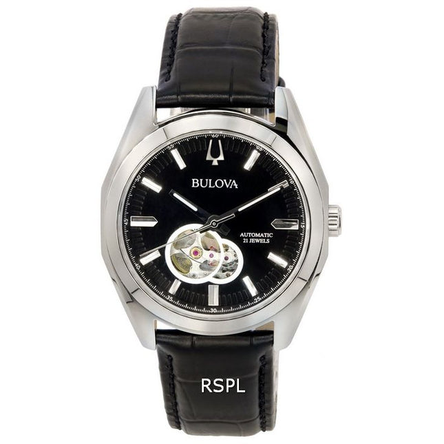 Bulova Marine Star Open Heart Blue Dial Automatic Diver's 96A291 200M Men's Watch