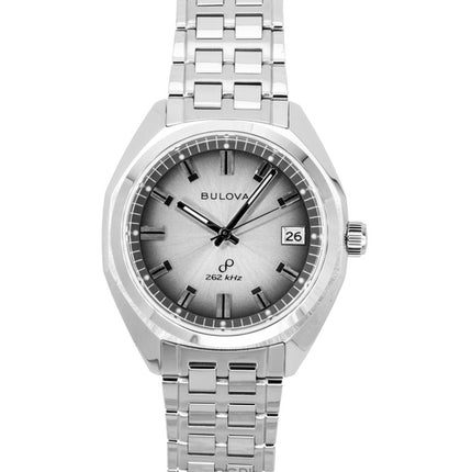 Bulova Jet Star Stainless Steel Grey Dial Quartz 96B472 Men's Watch