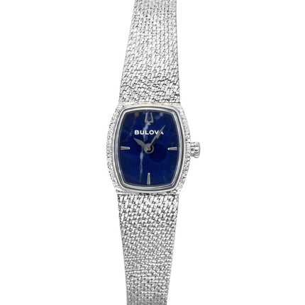 Bulova Goddess of Time Stainless Steel Blue Dial Quartz 96L343 Women's Watch