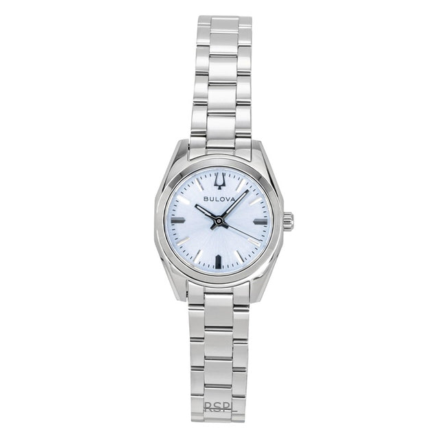 Bulova Surveyor Stainless Steel Light Blue Dial Quartz 96L345 Women's Watch
