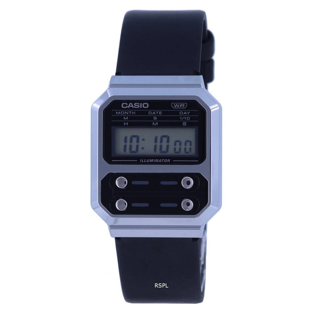 Casio Vintage Youth Digital Leather Quartz A100WEL-1A A100WEL-1 Mens Watch