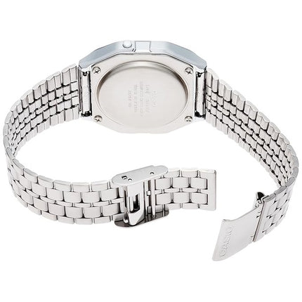 Casio Digital Alarm Chrono Stainless Steel A159WA-N1DF A159WA-N1 Mens Watch