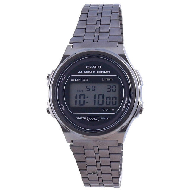 Casio Youth Vintage Stainless Steel Digital A171WEGG-1A Unisex Watch