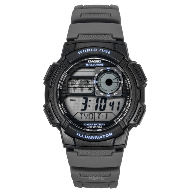 Casio Standard Digital Resin Strap Quartz AE-1000W-8AV 100M Men's Watch