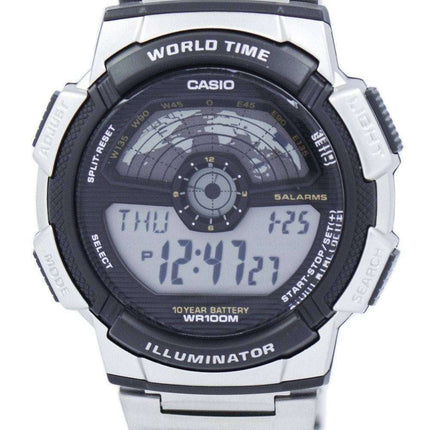 Casio Youth Illuminator World Time Digital AE-1100WD-1AV AE1100WD-1AV Men's Watch
