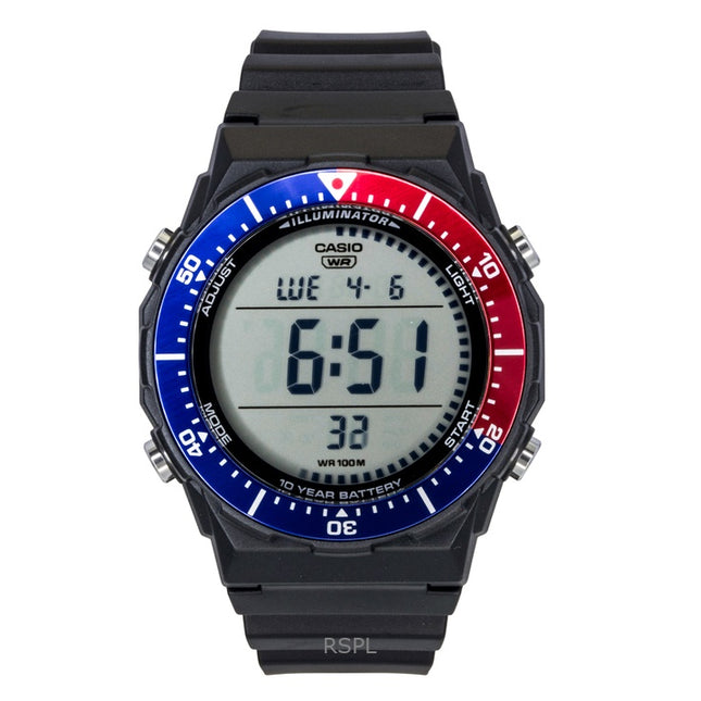 Casio Multifunctional Digital Resin Strap Pepsi Bezel Quartz AE-1700H-1A2V 100M Men's Watch