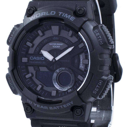 Casio Youth Telememo 30 World Time AEQ-110W-1BV AEQ110W-1BV Men's Watch