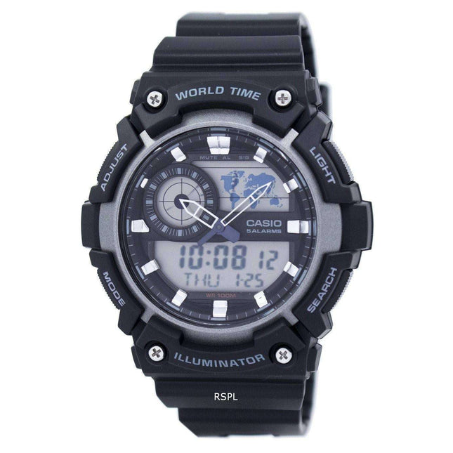Casio Youth World Time Alarm Analog Digital AEQ-200W-1AV AEQ200W-1AV Men's Watch
