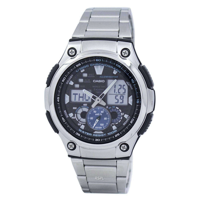 Casio Chronograph World Time Analog Digital AQ-190WD-1AV AQ190WD-1AV Men's Watch