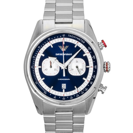 Emporio Armani Racer Chronograph Stainless Steel Blue Dial Quartz AR11676 Men's Watch