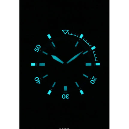 Emporio Armani Sea Explorer Silicone Strap Black Dial Automatic Diver's AR60078 200M Men's Watch