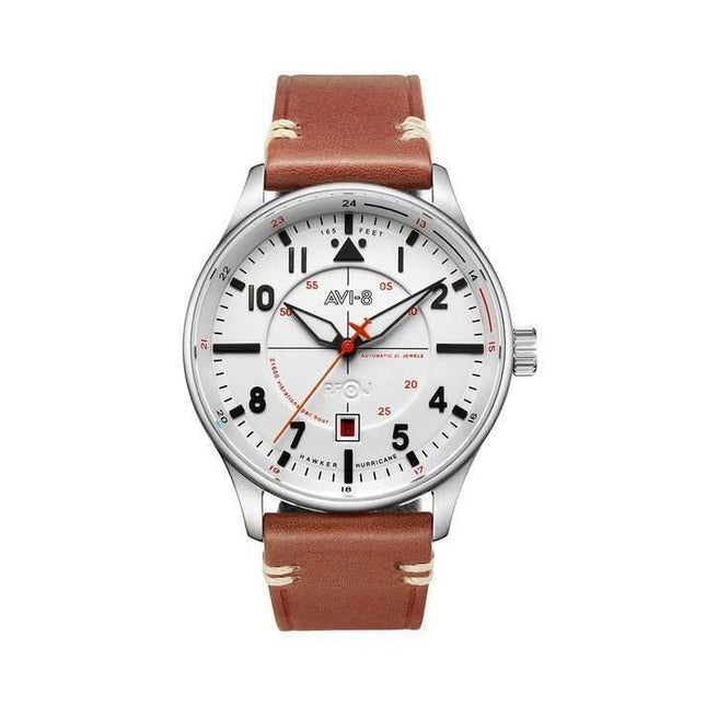 AVI-8 Hawker Hurricane Kent Newton White Dial Automatic AV-4094-01 Mens Watch
