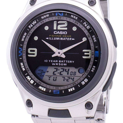 Casio Analog Digital Out Gear Fishing Illuminator AW-82D-1AVDF AW-82D-1AV Mens Watch