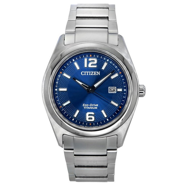 Citizen Super Titanium Blue Dial Eco-Drive AW1641-81L Men's Watch