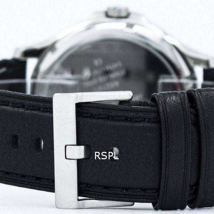 Armani Exchange Black Dial Leather Strap AX2101 Mens Watch