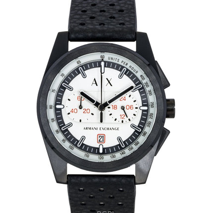 Armani Exchange Chronograph Rubber Strap Grey Dial Quartz AX2865 Men's Watch