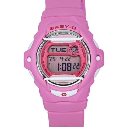 Casio Baby-G Digital Pink Resin Strap Quartz BG-169CH-4 200M Women's Watch