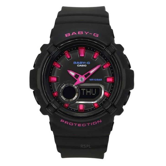 Casio Baby-G Analog Digital Resin Strap Black Dial Quartz BGA-280DN-1A 100M Women's Watch