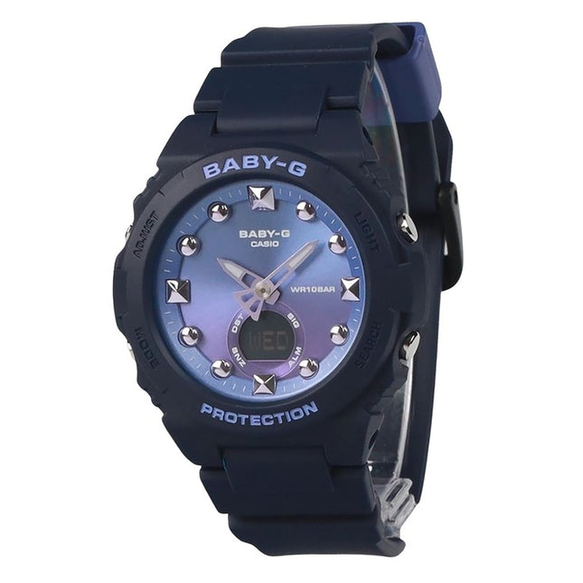 Casio Baby-G Analog Digital Resin Strap Violet Dial Quartz BGA-320-2A 100M Women's Watch