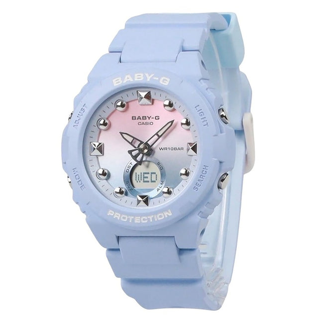 Casio Baby-G Analog Digital Resin Strap Multicolor Dial Quartz BGA-320-2A1 100M Women's Watch