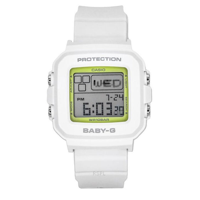 Casio Baby-G Plus Digital 30th Anniversary White Resin Strap Quartz BGD-10K-7 100M Women's Watch With Special Holder