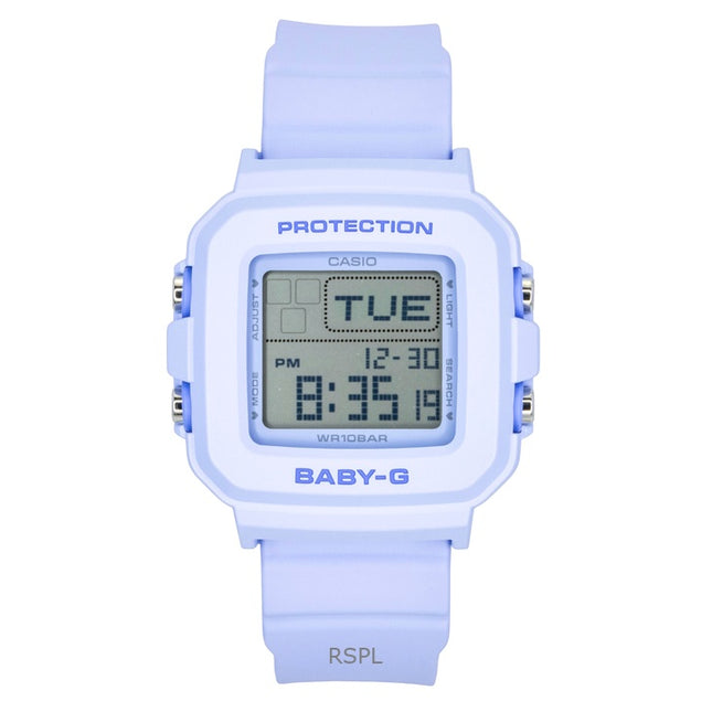 Casio Baby-G Plus Digital Resin Strap Quartz BGD-10KH-2B 100M Women's Watch With Special Holder