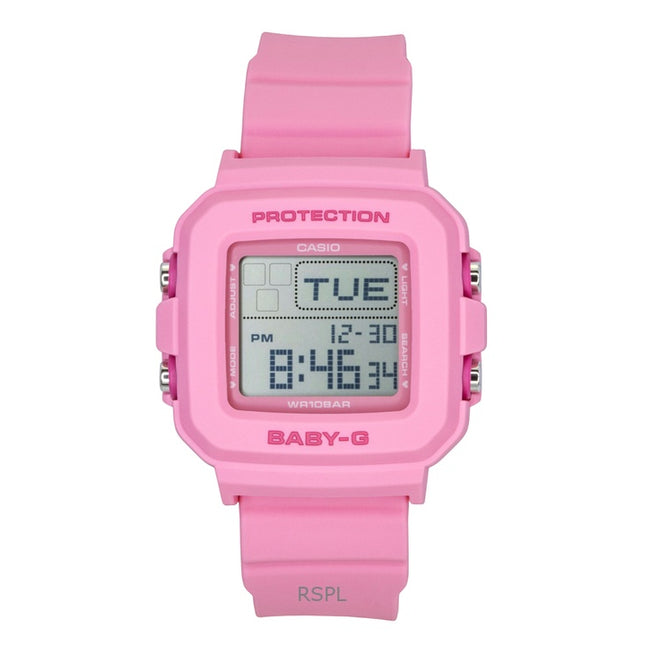 Casio Baby-G Digital Pink Resin Strap Quartz BGD-10KH-4 100M Women's Watch