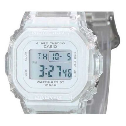 Casio Baby-G Digital Transparent Resin Strap Quartz BGD-565US-7 100M Womens Watch
