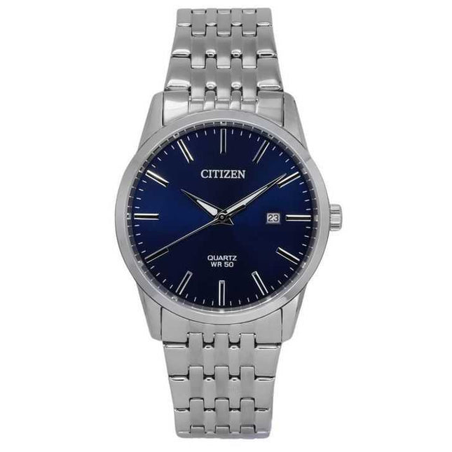 Citizen Stainless Steel Bracelet Midnight Blue Dial Quartz BI5000-87L Mens Watch