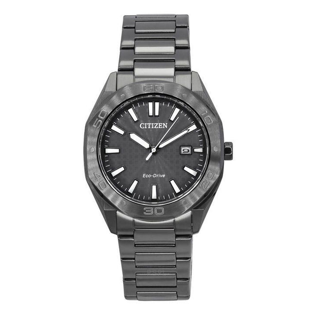 Citizen Eco-Drive Stainless Steel Grey Dial BM7637-81H 100M Men's Watch