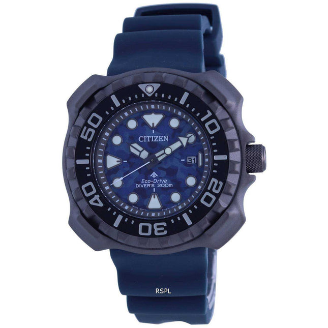 Citizen Promaster Polyurethane Strap Eco-Drive BN0227-09L 200M Men's Watch