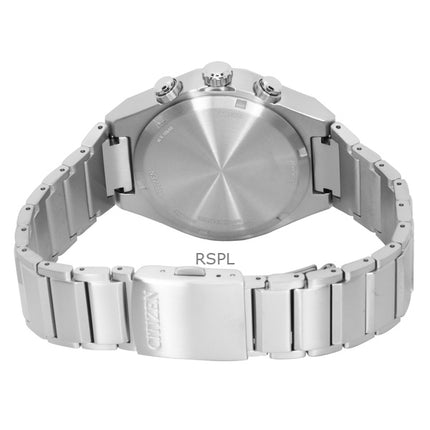 Citizen Zenshin Chronograph Super Titanium White Dial Eco-Drive CA4690-51A 100M Men's Watch