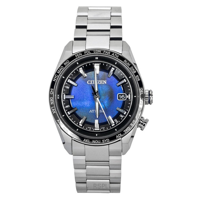 Citizen Attesa Limited Edition Super Titanium Blue Dial Eco-Drive CB0288-65L 100M Men's Watch