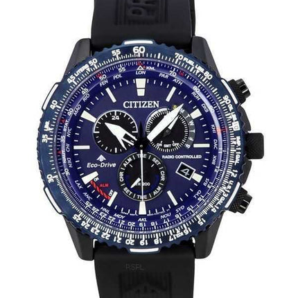 Citizen Promaster Sky A-T Radio Controlled Chronograph Blue Dial Eco-Drive Divers CB5006-02L 200M Mens Watch