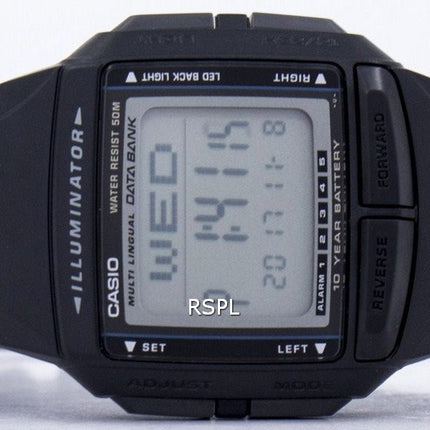 Casio Illuminator Multi-lingual Databank Dual Time Digital DB-36-1AV Men's Watch