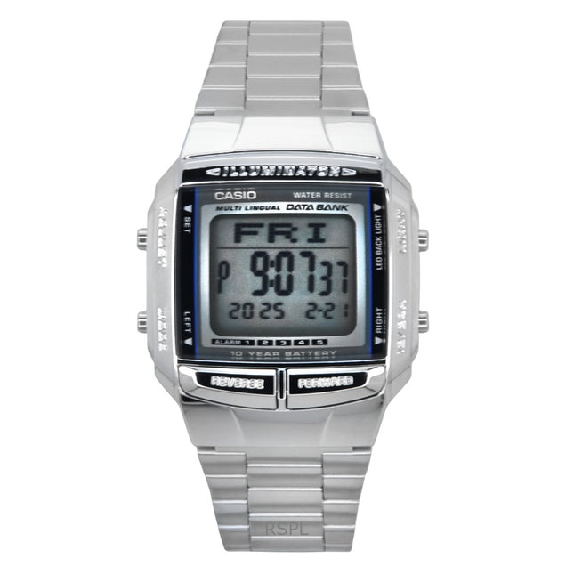 Casio Data Bank Illuminator Dual Time Alarm Digital DB-360-1A Men's Watch