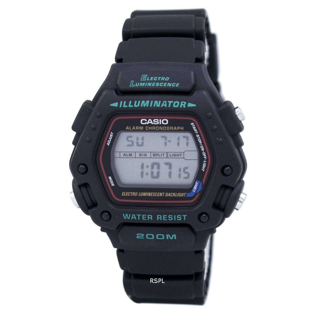 Casio Digital Classic Alarm Chronograph WR200M DW-290-1VS DW-290-1 Mens Watch